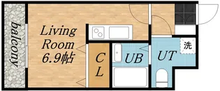 アストリア北大前【1003号室】の間取り