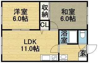 ラフォーレ48【203号室】の間取り