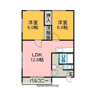 アールデコール11【201号室】の間取り