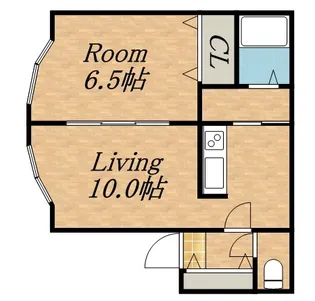 シングルコート北21条【3階】の間取り