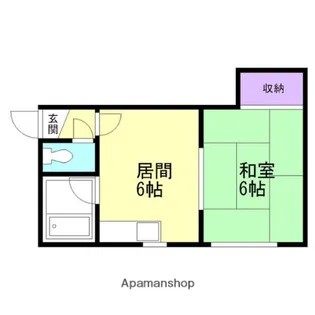 ハイツ舟橋【203号室】の間取り