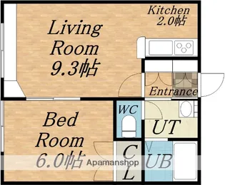 ピアサ西公園【101号室】の間取り