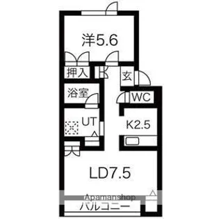 ステータス11PARTⅡ【302号室】の間取り