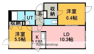エクレール花川Ⅰ【201号室】の間取り
