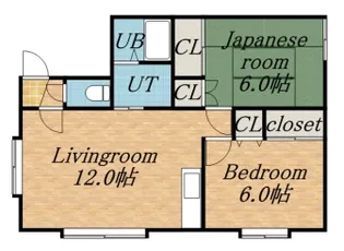 フロール6.3【203号室】の間取り