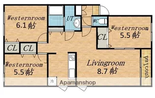 エルミタージュ【4階】の間取り