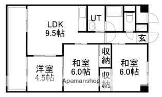 エクセル恵友【4階】の間取り