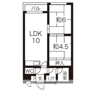 ノースマンション北31条【2階】の間取り