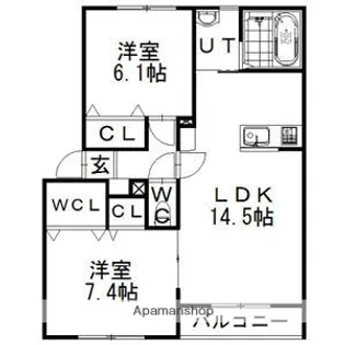 シルスⅡ【2階】の間取り