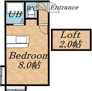 パレス麻生A【201号室】の間取り