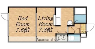 スカイパレス【108号室】の間取り