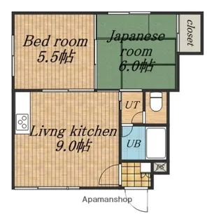 第3パレス日成【101号室】の間取り
