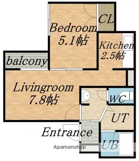 エクセル南麻生【101号室】の間取り