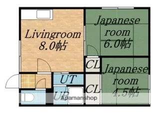 ヴィラ新川D【201号室】の間取り