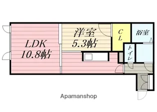 ポーザタウン当別NO−3【312号室】の間取り