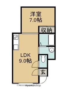 マンションミレー【2階】の間取り