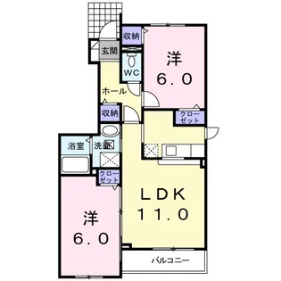 プラシード カーサT・R Ⅱ【1階】の間取り
