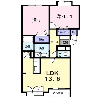 スールアスセーナ【2階】の間取り