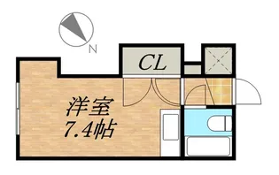 ハイツプレジデント【403号室】の間取り