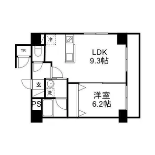 レジディア札幌駅ノース【502号室】の間取り