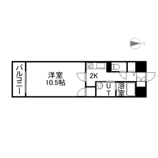 クレール北10条【7階】の間取り