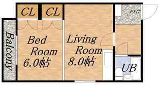 グレイス23【403号室】の間取り