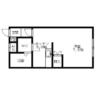 サザン麻生【306号室】の間取り