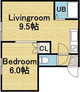 キラメック409【105号室】の間取り