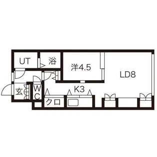 ブラスハート麻生【2階】の間取り