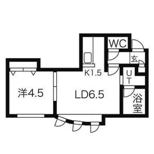 ハピネス北21条【2階】の間取り