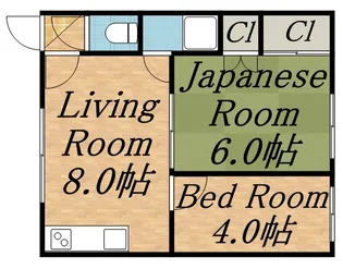 レジデンスゆき【201号室】の間取り