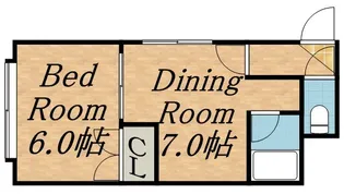 エミネンス北麻生【201号室】の間取り
