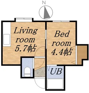 アーバンテラス北26条【203号室】の間取り