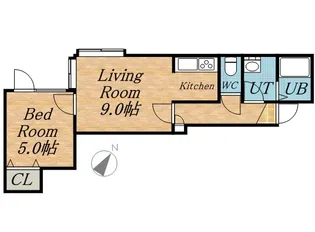 グラウディ・レビジョンⅡ【101号室】の間取り