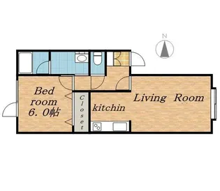 クレアット27【102号室】の間取り