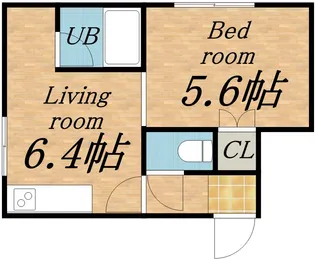 ラパン・アジールA【302号室】の間取り