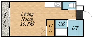 ブルースカイ北20【905号室】の間取り