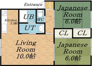 コーポ愛Ⅱ【202号室】の間取り