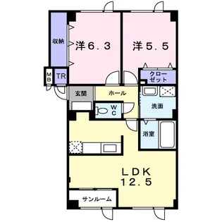 サカタハイム【2階】の間取り