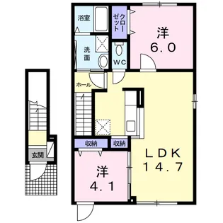 ガロファーノ【2階】の間取り