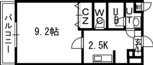 1Kの間取り画像