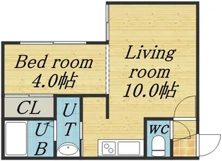アーバンクラスタ元町Ⅰ【00102号室】の間取り