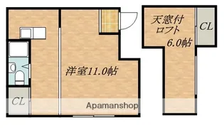 ささきハイツ【201号室】の間取り