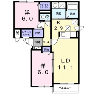 ローヤル サルーン 札幌【1階】の間取り
