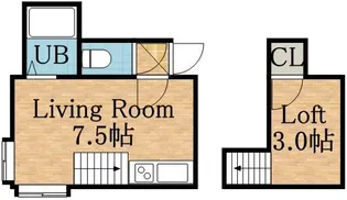 BーBROSS麻生 Ⅱ【00101号室】の間取り