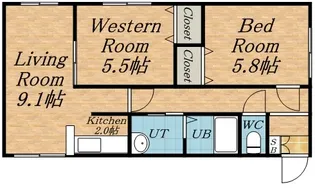 イーストコート894【4階】の間取り