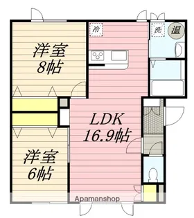 SANTUARIOⅡ(サントゥーリオツゥー)【1階】の間取り