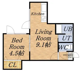 ブランノワールN14.EXE【6階】の間取り