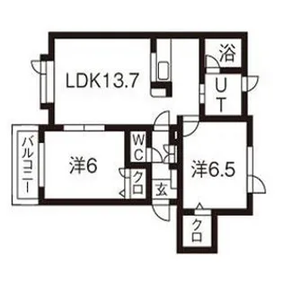 グランツ【1階】の間取り