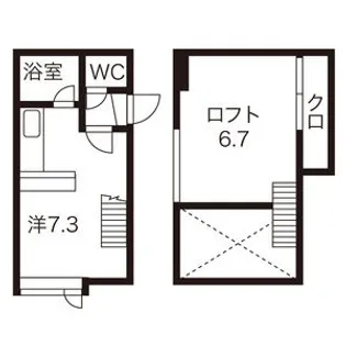 キティハウス【202号室】の間取り